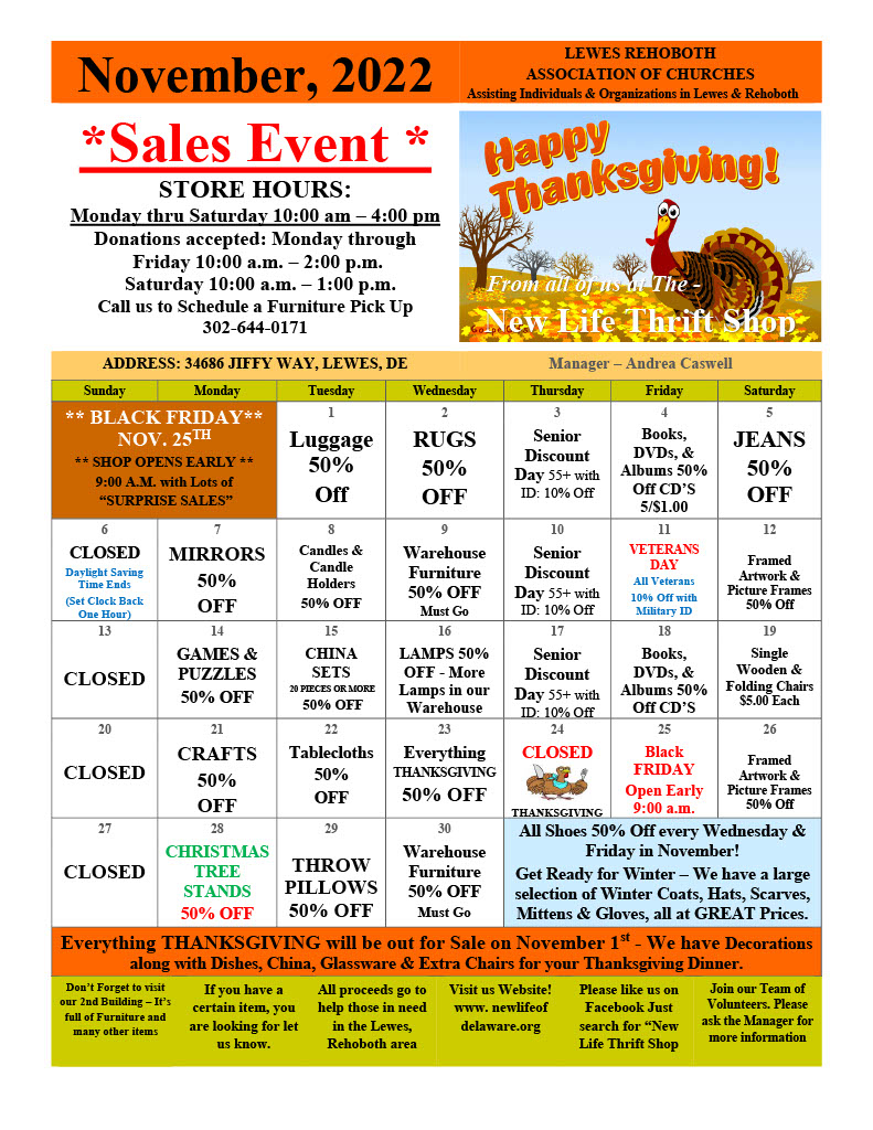 November 2022 Sales Calendar November 2022 Sales Calendar